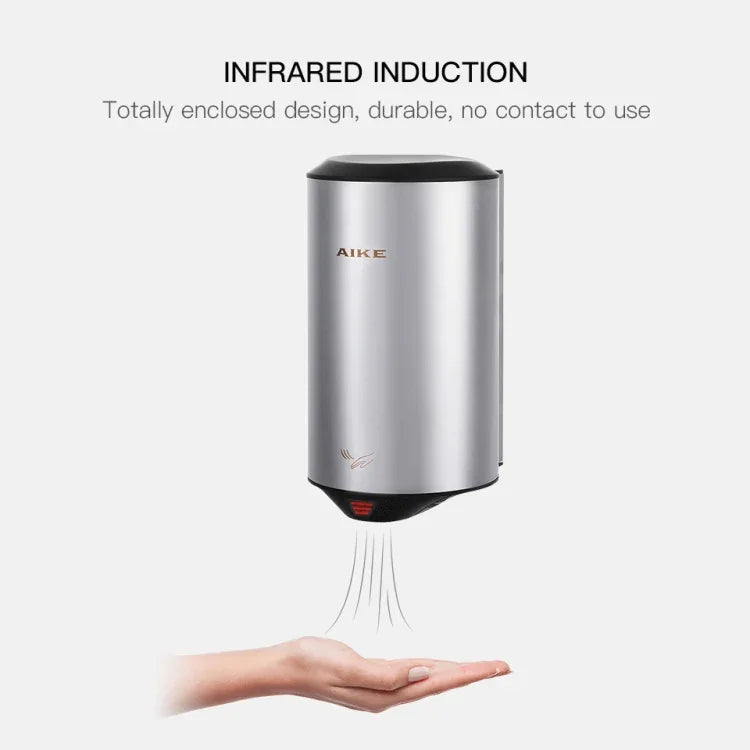 Sèche-mains Automatique à Capteur Jet d'Air Haute Vitesse en Acier Inoxydable 304 pour Maison Hôtel Aéroport