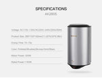 Sèche-mains Automatique à Capteur Jet d'Air Haute Vitesse en Acier Inoxydable 304 pour Maison Hôtel Aéroport