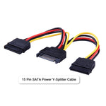 Kit d’adaptateur de montage métal 2,5 pouces vers 3,5 pouces pour disque dur externe HDD SSD avec câbles SATA données et alimentation et vis