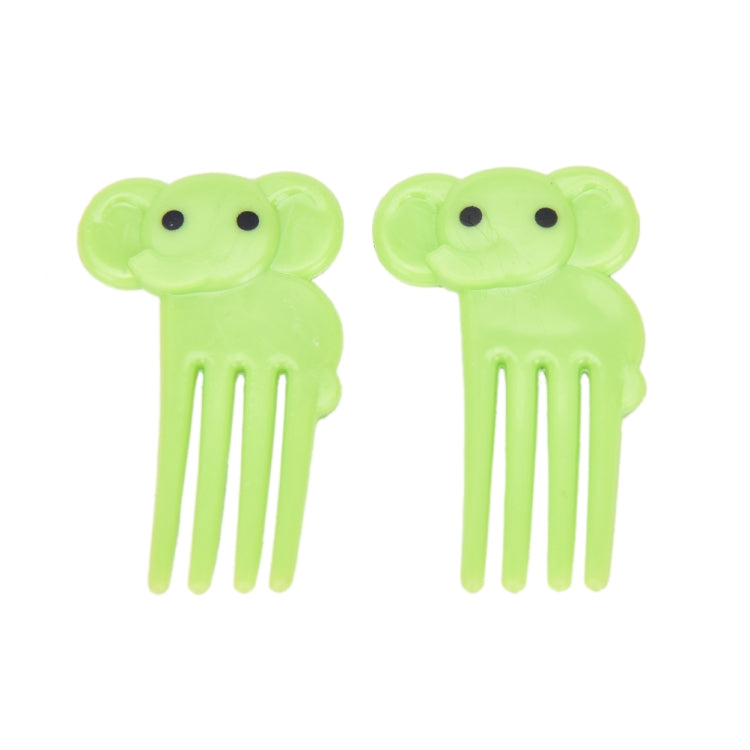 5 ensembles de 10 pièces – Fourchettes à fruits créatives en plastique en forme d'animaux de dessin animé, décorations de bento, cure-dents pour enfants