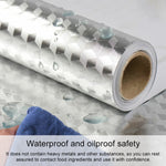 Autocollants en aluminium pour murs de cuisine, résistants à l'huile, anti-salissures, auto-adhésifs haute température, papier peint découpable, 40cmx5m, papier peint découpable 40cmx5m, 60cmx5m, papier peint découpable 60cmx5m