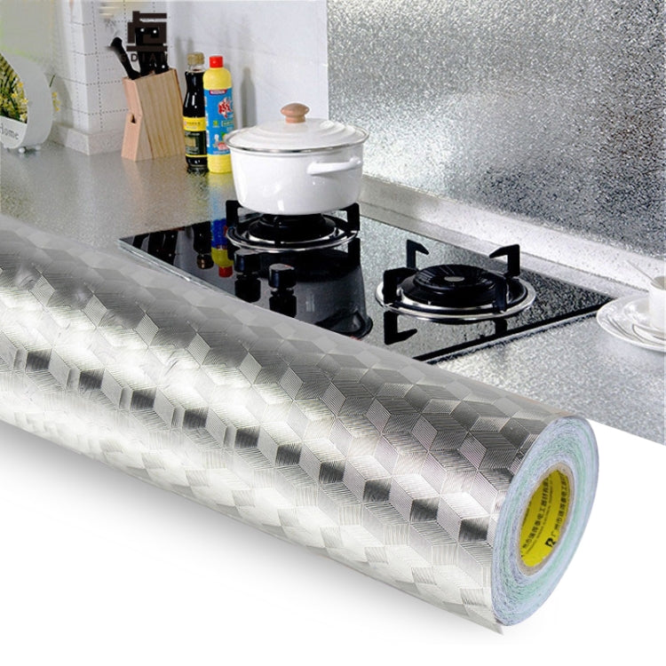 Autocollants en aluminium pour murs de cuisine, résistants à l'huile, anti-salissures, auto-adhésifs haute température, papier peint découpable, 40cmx5m, papier peint découpable 40cmx5m, 60cmx5m, papier peint découpable 60cmx5m