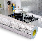 Autocollants en aluminium pour murs de cuisine, résistants à l'huile, anti-salissures, auto-adhésifs haute température, papier peint découpable, 40cmx5m, papier peint découpable 40cmx5m, 60cmx5m, papier peint découpable 60cmx5m