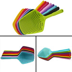 Passoires en plastique pour pelle de drainage Pelle de cuisine à fuite d'eau Pelle à glace Passoire