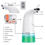 Distributeur de savon moussant automatique à induction intelligente infrarouge pour toilettes domestiques, distributeur de savon