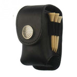 Pochette ceinture porte-balles de golf portable en cuir, sac frais pour tees de golf, accessoire de sport, porte-balles de golf noir, porte-balles de golf marron