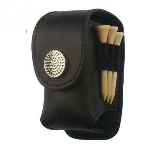 Pochette ceinture porte-balles de golf portable en cuir, sac frais pour tees de golf, accessoire de sport, porte-balles de golf noir, porte-balles de golf marron