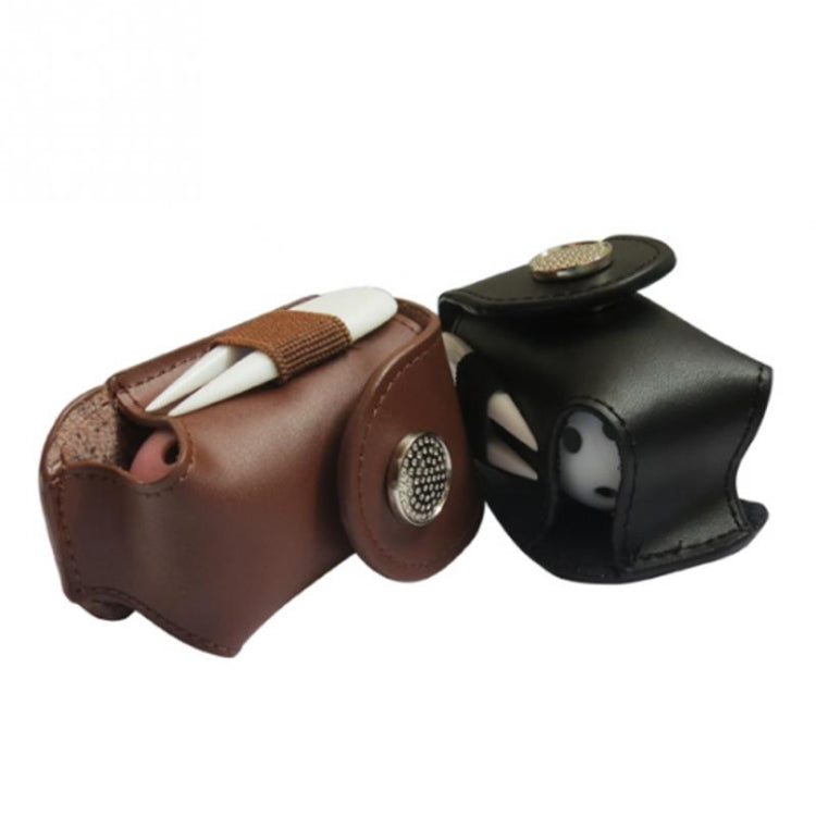 Pochette ceinture porte-balles de golf portable en cuir, sac frais pour tees de golf, accessoire de sport, porte-balles de golf noir, porte-balles de golf marron