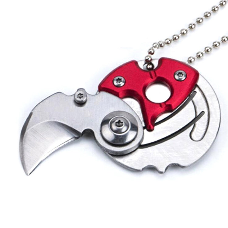 Mini couteau pliant portable de poche, petit couteau militaire de survie en extérieur, porte-clés, outil multifonction pour l'autodéfense