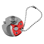 Mini couteau pliant portable de poche, petit couteau militaire de survie en extérieur, porte-clés, outil multifonction pour l'autodéfense