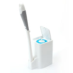 Brosse de toilette jetable avec long manche et base, ensemble de brosses de toilette suspendues, brosse de toilette jetable