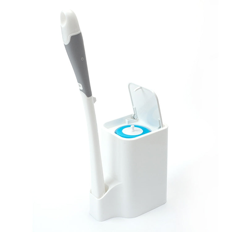 Brosse de toilette jetable avec long manche et base, ensemble de brosses de toilette suspendues, brosse de toilette jetable