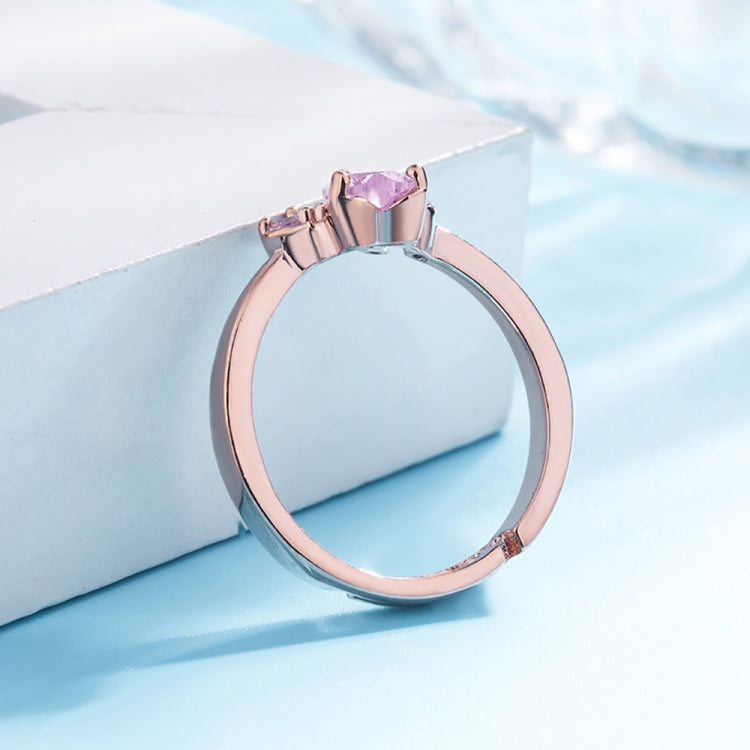 Bague Ajustable Patte de Chat Mignonne en Cristal pour Femme