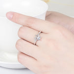 Bague Ajustable Patte de Chat Mignonne en Cristal pour Femme