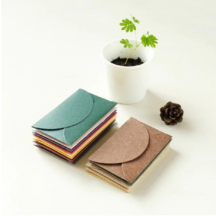 10 PCS enveloppes mini nacrées style chinois rétro romantique, couleur aléatoire, enveloppes style chinois