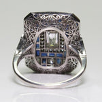 Bague de fiançailles carrée de luxe en zircon et cristal pour femme, 10, 6, 7, 8, 9