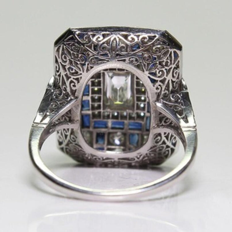 Bague de fiançailles carrée de luxe en zircon et cristal pour femme, 10, 6, 7, 8, 9