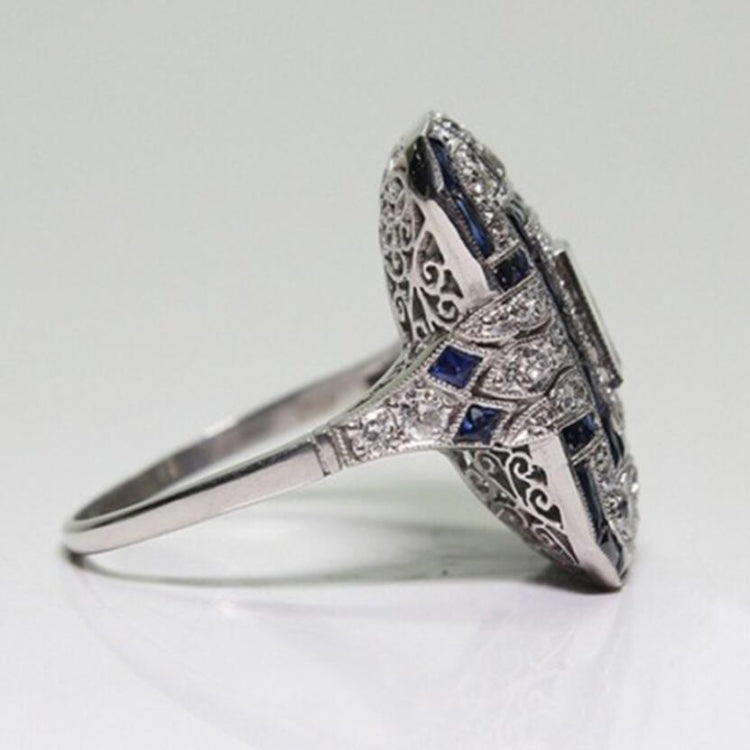 Bague de fiançailles carrée de luxe en zircon et cristal pour femme, 10, 6, 7, 8, 9