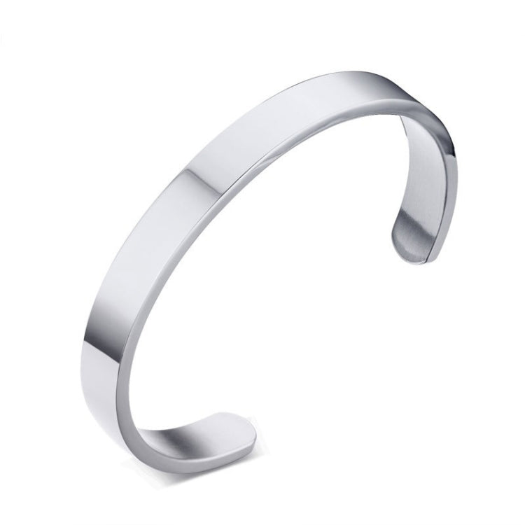 Bracelet jonc en acier inoxydable de 8 mm de large pour femmes et hommes, Or Rose, Argent, Noir, Or