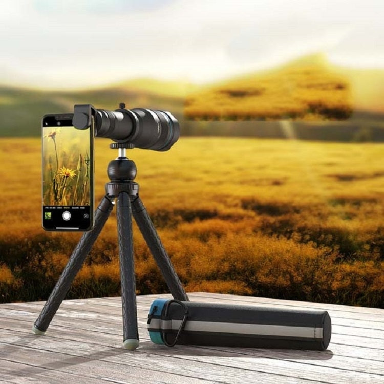 APEXEL APL-JS60XJJ09 Téléobjectif universel de télescope grossissant externe HD 60X tout en métal pour téléphone portable