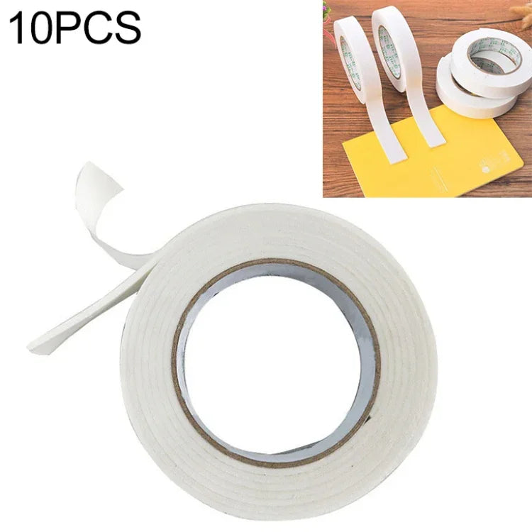 10 PCS Ruban Adhésif Double Face Super Résistant Mousse Double Face Auto-adhésif pour Montage Fixation, 3m