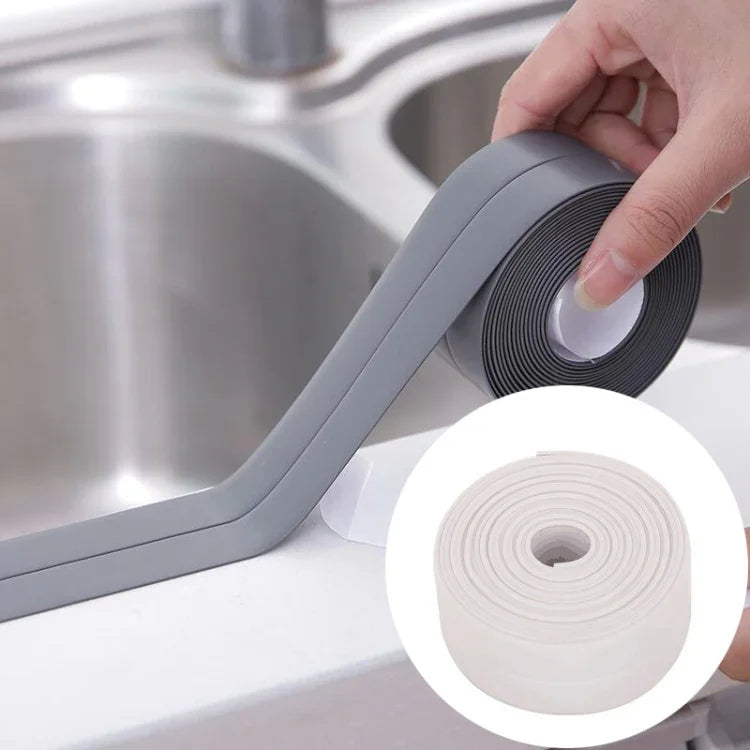 Ruban Adhésif Étanche en PVC Durable Anti-moisissure Ruban d'Étanchéité pour Cuisine Salle de Bain, 3.8cm x 3.2m, 2.2cm x 3.2m