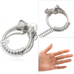 Ajusteur de taille de bague vintage en spirale, réducteur de serrage de garde, outils de redimensionnement, pièces de bijoux, 3 mm