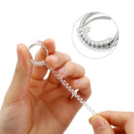 Ajusteur de taille de bague vintage en spirale, réducteur de serrage de garde, outils de redimensionnement, pièces de bijoux, 3 mm