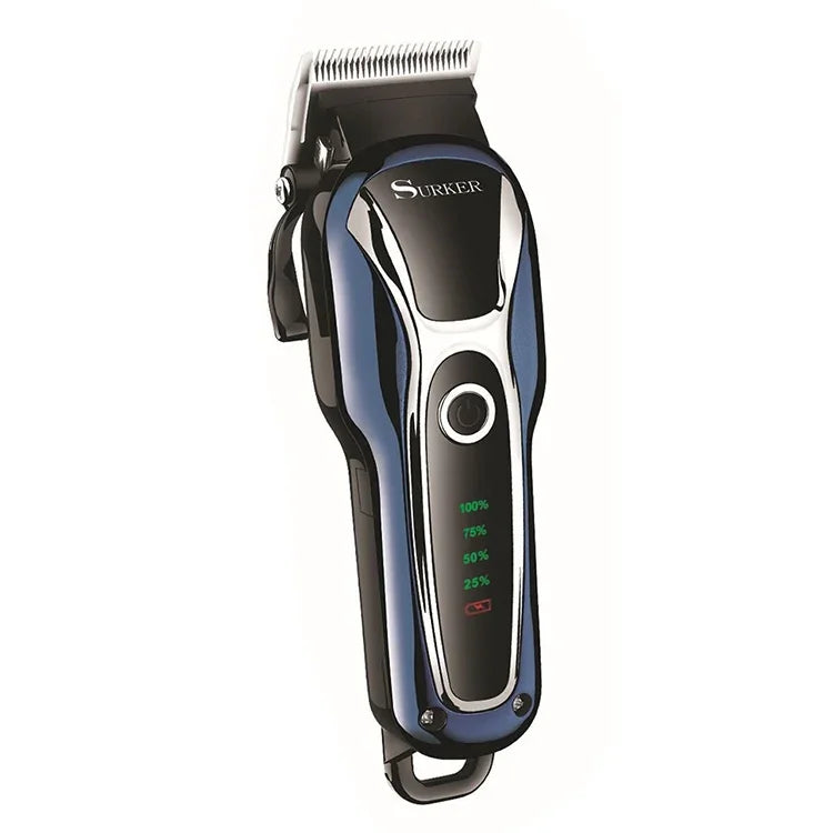 Tondeuse à Cheveux Surker SK-803 Puissance Élevée LCD Tondeuse Électrique Double Usage à Brancher