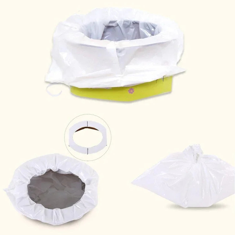 Poche à urine portable de voyage, mini-toilette mobile d'urgence, pot pliant, poche à urine de voyage