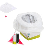 Poche à urine portable de voyage, mini-toilette mobile d'urgence, pot pliant, poche à urine de voyage