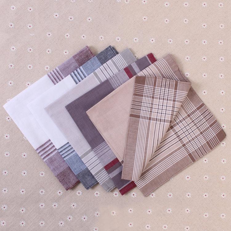 Pochettes de costume pour homme à rayures à carreaux multicolores, mouchoirs d'affaires en tissu 100% coton