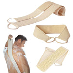 Éponge exfoliante douce pour soin de la peau avec sangle dorsale pour bain, douche, massage corporel, outil de nettoyage spa, éponge douce pour la peau avec sangle dorsale