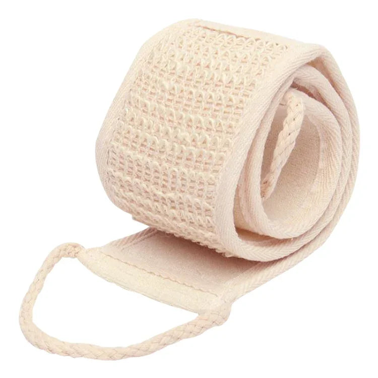 Éponge exfoliante douce pour soin de la peau avec sangle dorsale pour bain, douche, massage corporel, outil de nettoyage spa, éponge douce pour la peau avec sangle dorsale