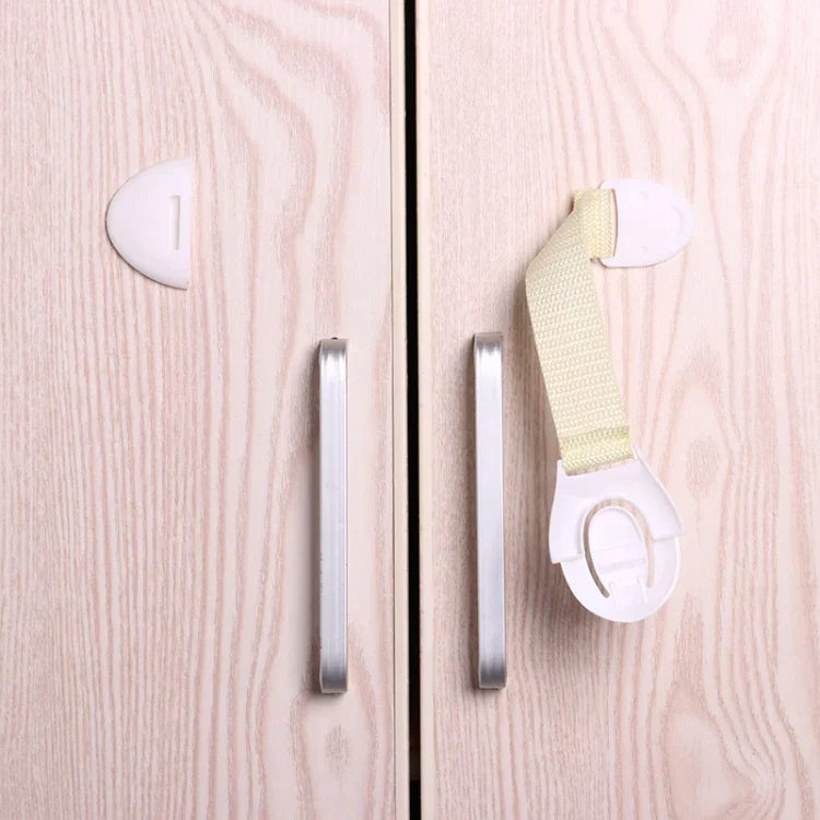 10 PCS/Lot Verrouillage de sécurité pour enfants protection des enfants verrouillage de portes pour sécurité enfants serrure plastique, 10 PCS blanc