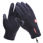Gants de cyclisme intégraux en néoprène PU respirant et cuir pour sports d'hiver, tailles M, L, XL