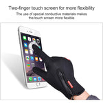 Gants de cyclisme intégraux en néoprène PU respirant et cuir pour sports d'hiver, tailles M, L, XL