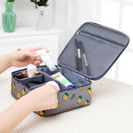 Trousse de Toilette de Voyage Matelassée Imperméable de Grande Capacité pour Femme, Sac de Rangement pour Esthéticienne, Trousse de Maquillage pour Femmes