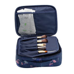Trousse de Toilette de Voyage Matelassée Imperméable de Grande Capacité pour Femme, Sac de Rangement pour Esthéticienne, Trousse de Maquillage pour Femmes