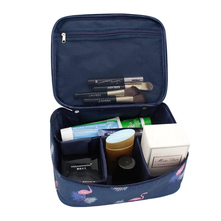 Trousse de Toilette de Voyage Matelassée Imperméable de Grande Capacité pour Femme, Sac de Rangement pour Esthéticienne, Trousse de Maquillage pour Femmes