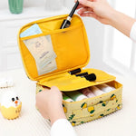 Trousse de Toilette de Voyage Matelassée Imperméable de Grande Capacité pour Femme, Sac de Rangement pour Esthéticienne, Trousse de Maquillage pour Femmes
