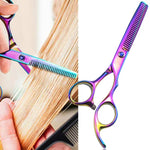 Ciseaux de Coupe de Cheveux Professionnels Kit de Coiffure Ciseaux à Effiler Barbier