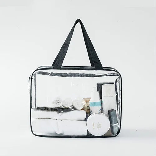 Sacs en PVC transparents Organisateur de voyage Trousse de maquillage transparente Sacs de toilette