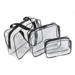 Sacs en PVC transparents Organisateur de voyage Trousse de maquillage transparente Sacs de toilette