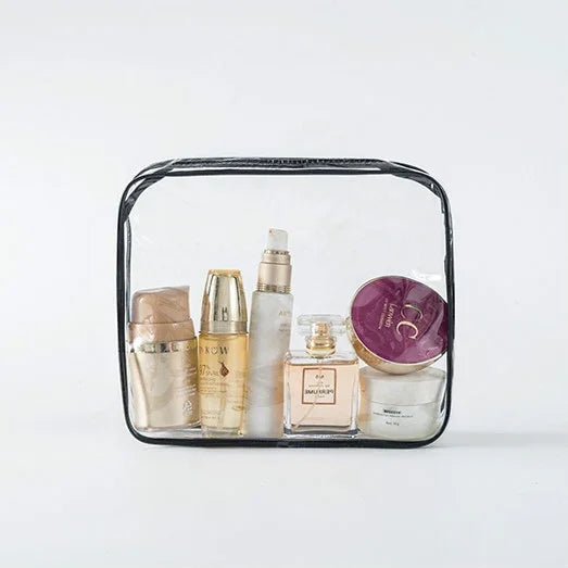 Sacs en PVC transparents Organisateur de voyage Trousse de maquillage transparente Sacs de toilette