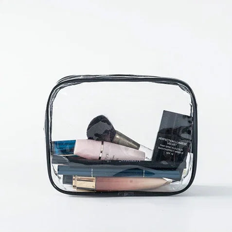 Sacs en PVC transparents Organisateur de voyage Trousse de maquillage transparente Sacs de toilette
