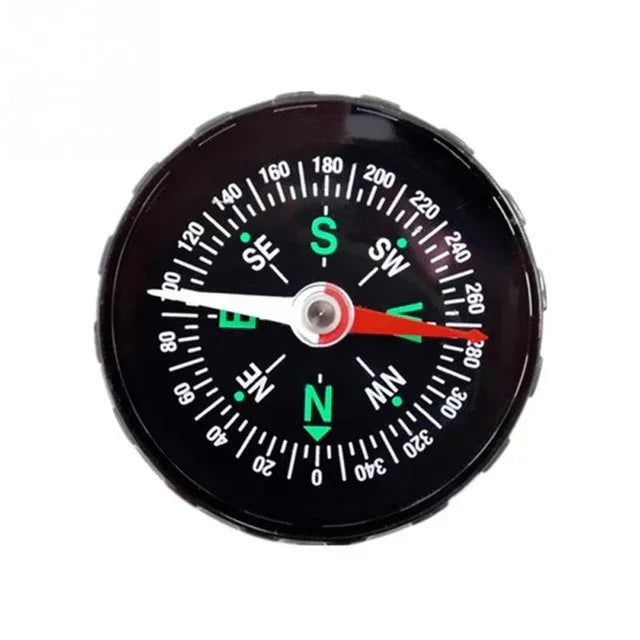 10 pièces boussole mini portable précise, guide pratique pour camping, randonnée, navigation nordique, survie, design bouton, boussole de 45 mm