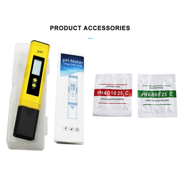 Stylo testeur PH portable haute précision, appareil de mesure de l'acidité PH, instrument de détection de la qualité de l'eau PH