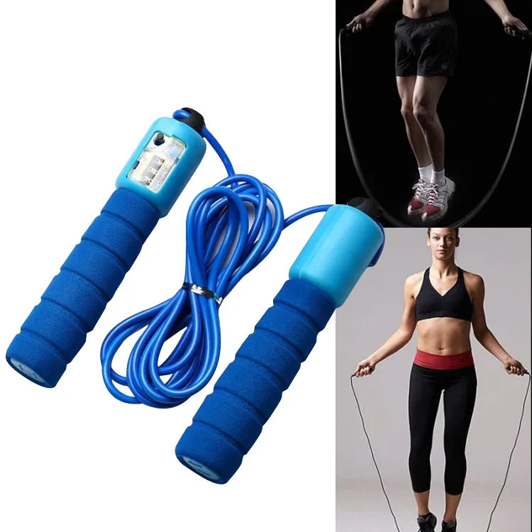 Cordes à sauter avec compteur Fitness sportive Corde à sauter réglable à vitesse rapide avec comptage