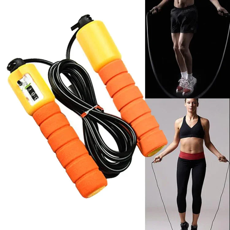 Cordes à sauter avec compteur Fitness sportive Corde à sauter réglable à vitesse rapide avec comptage